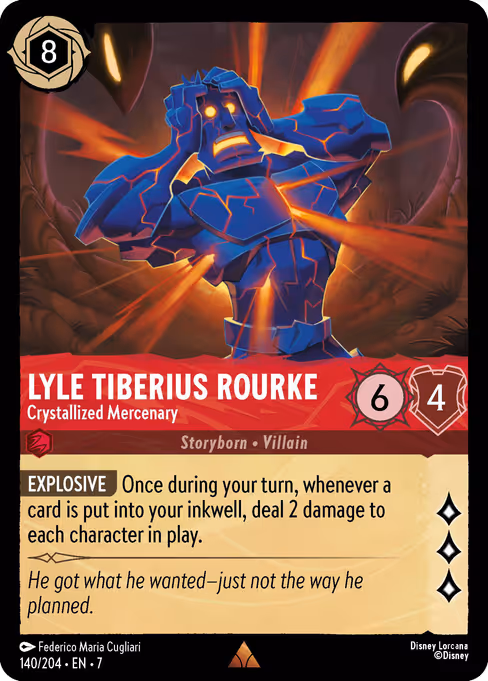 Lyle Tiberius Rourke - Crystallized Mercenary 140/204