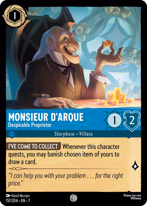 Monsieur D'Arque - Despicable Proprietor 157/204