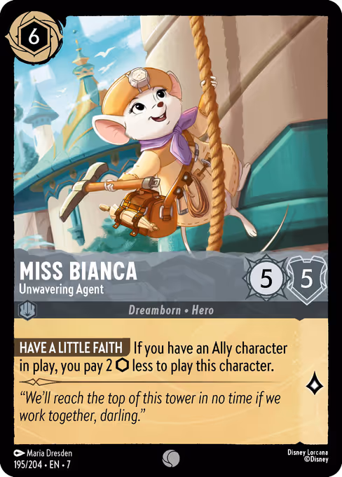 Miss Bianca - Unwavering Agent 195/204