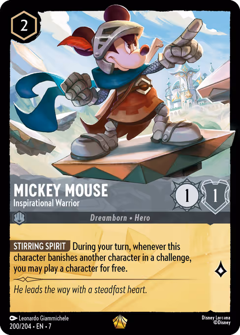 Mickey Mouse - Inspirational Warrior 200/204