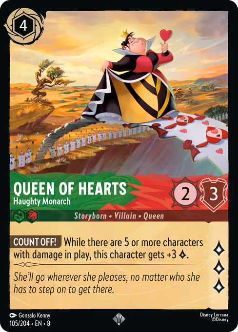 Queen of Hearts - Haughty Monarch 105/204