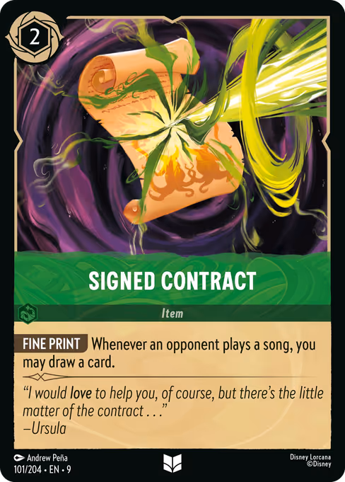 Signed Contract 101/204