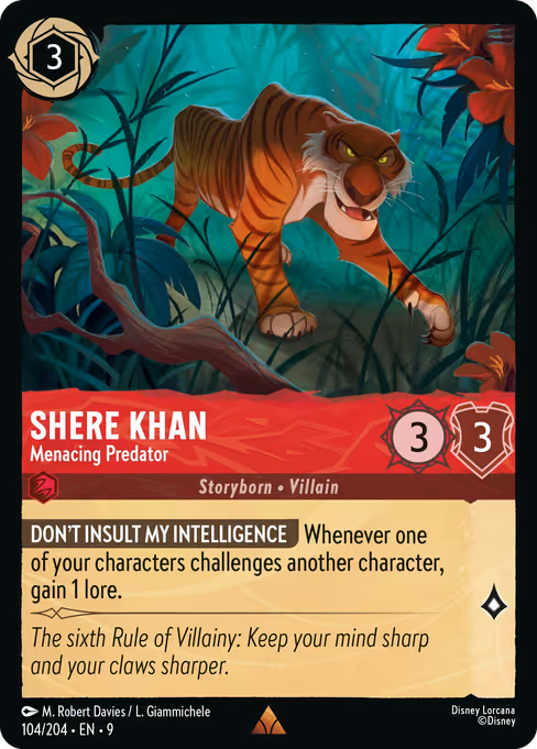 Shere Khan - Menacing Predator 104/204