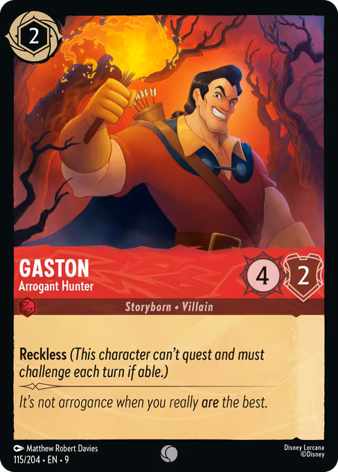 Gaston - Arrogant Hunter 115/204