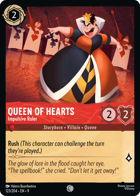 Queen of Hearts - Impulsive Ruler 123/204