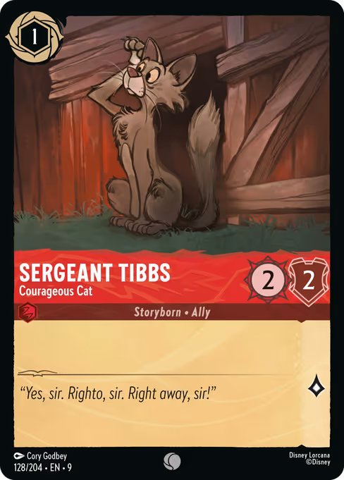 Sergeant Tibbs - Courageous Cat 128/204