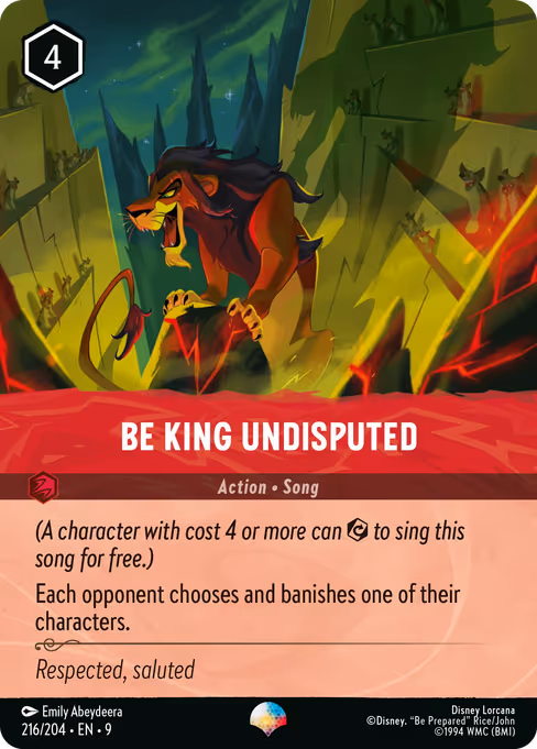 Be King Undisputed 216/204