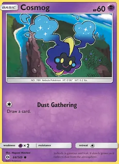 Cosmog 64/149, carta de Pokémon de Sol y Luna