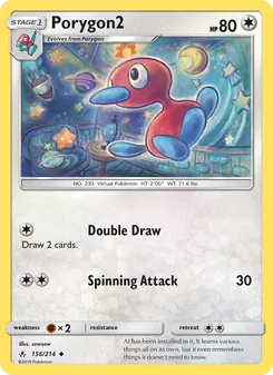 Porygon2 156/214, carta de Pokémon de Vínculos Indestructibles