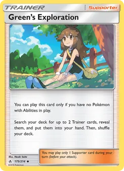 Exploración de Verde 175/214, carta de Pokémon de Vínculos Indestructibles