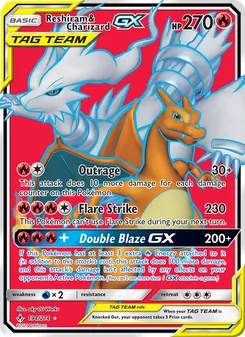 Reshiram y Charizard GX