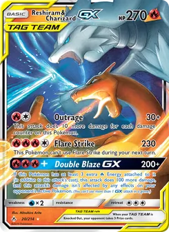 Reshiram y Charizard GX