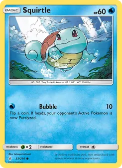 Squirtle 33/214, carta de Pokémon de Vínculos Indestructibles
