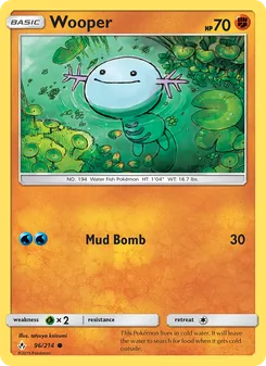Wooper 96/214, carta de Pokémon de Vínculos Indestructibles