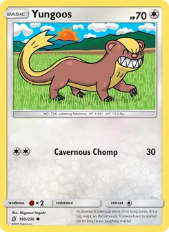Yungoos 180/236, carta de Pokémon de Mentes Unidas