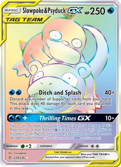 Slowpoke y Psyduck GX