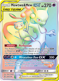 Mewtwo y Mew GX 242/236