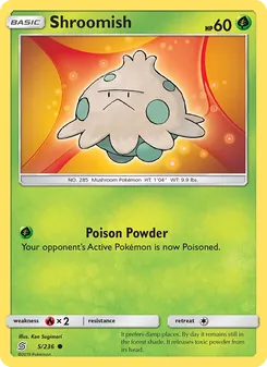 Shroomish 5/236, carta de Pokémon de Mentes Unidas