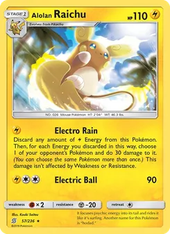 Raichu de Alola 57/236