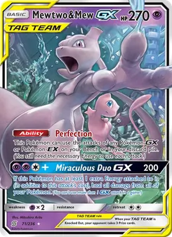 Mewtwo y Mew GX