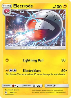 Electrode 22/68, carta de Pokémon de Destinos Ocultos
