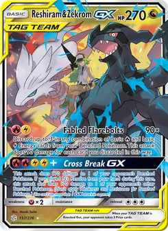 Reshiram y Zekrom GX 157/236
