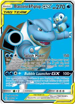 Blastoise y Piplup GX