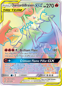Charizard y Braixen GX 251/236