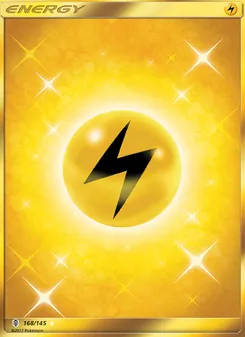Energía Rayo 168/145, carta de Pokémon de Albor de Guadianes