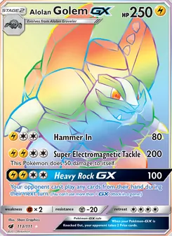 Golem de Alola GX 113/111