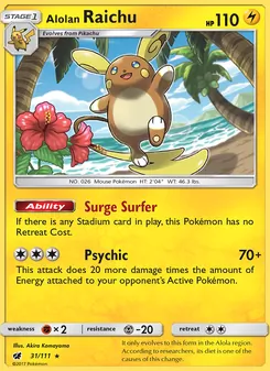 Raichu de Alola 31/111