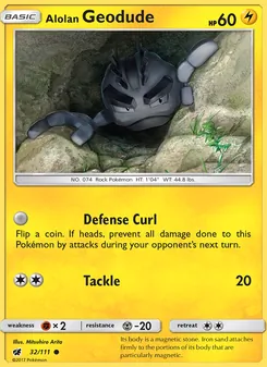 Geodude de Alola 32/111
