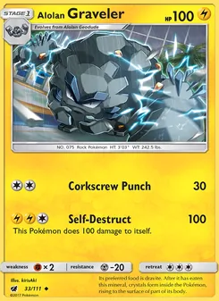 Graveler de Alola 33/111