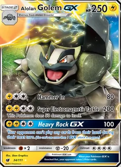 Golem de Alola GX 34/111