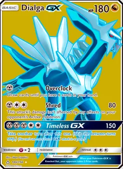 Dialga GX 146/156, carta de Pokémon de Ultraprisma