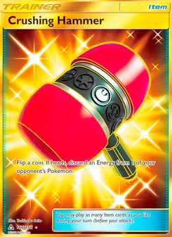 Martillo Demoledor 166/156, carta de Pokémon de Ultraprisma
