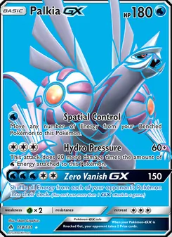 Palkia GX 119/131, carta de Pokémon de Luz Prohibida