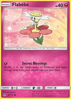 Flabébé 84/131, carta de Pokémon de Luz Prohibida