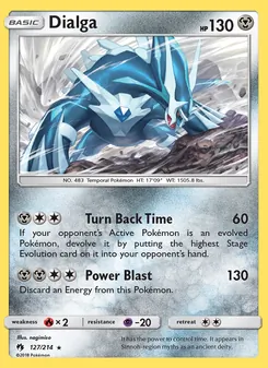 Dialga 127/214, carta de Pokémon de Truenos Perdidos
