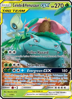 Celebi y Venusaur GX