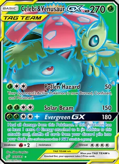 Celebi y Venusaur GX 159/181