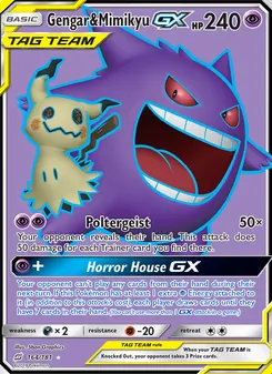 Gengar y Mimikyu GX 164/181