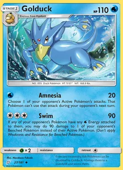 Golduck 27/181, carta de Pokémon de Union de Aliados
