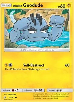 Geodude de Alola 34/181