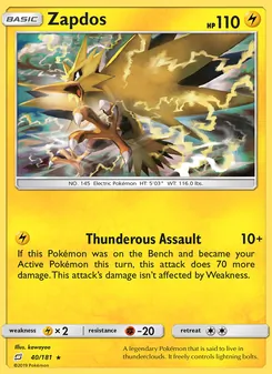 Zapdos 40/181