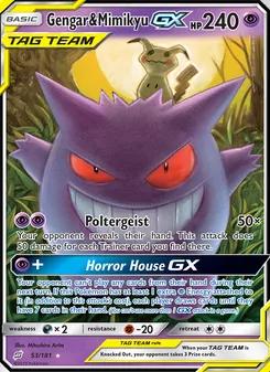 Gengar y Mimikyu GX