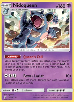 Nidoqueen 56/181, carta de Pokémon de Union de Aliados