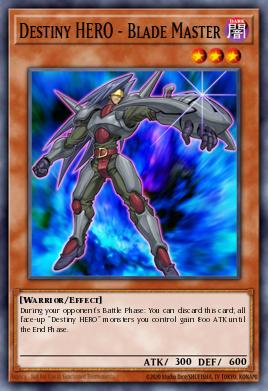 HÉROE del Destino - Blade Master SGX1-B04, carta de Yu-Gi-Oh! de Speed Duel GX: Duel Academy Box