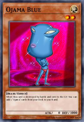 Ojama Azul SGX1-C11, carta de Yu-Gi-Oh! de Speed Duel GX: Duel Academy Box