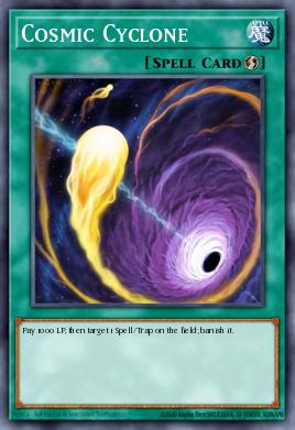 Ciclón del Cosmos SGX1-E17, carta de Yu-Gi-Oh! de Speed Duel GX: Duel Academy Box